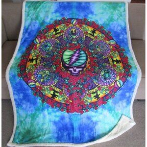 New Celtic Mandala Grateful Dead Fleece Sherpa Back Gift Throw Blanket Bears SYF